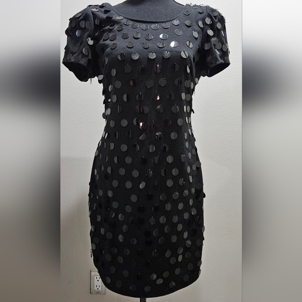 Elegant Black Sequin Dress Forever 21